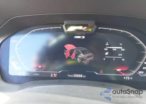 2022 BMW M3 Competition xDrive z USA, uszkodzony, nr VIN WBS43AY00NFM14007